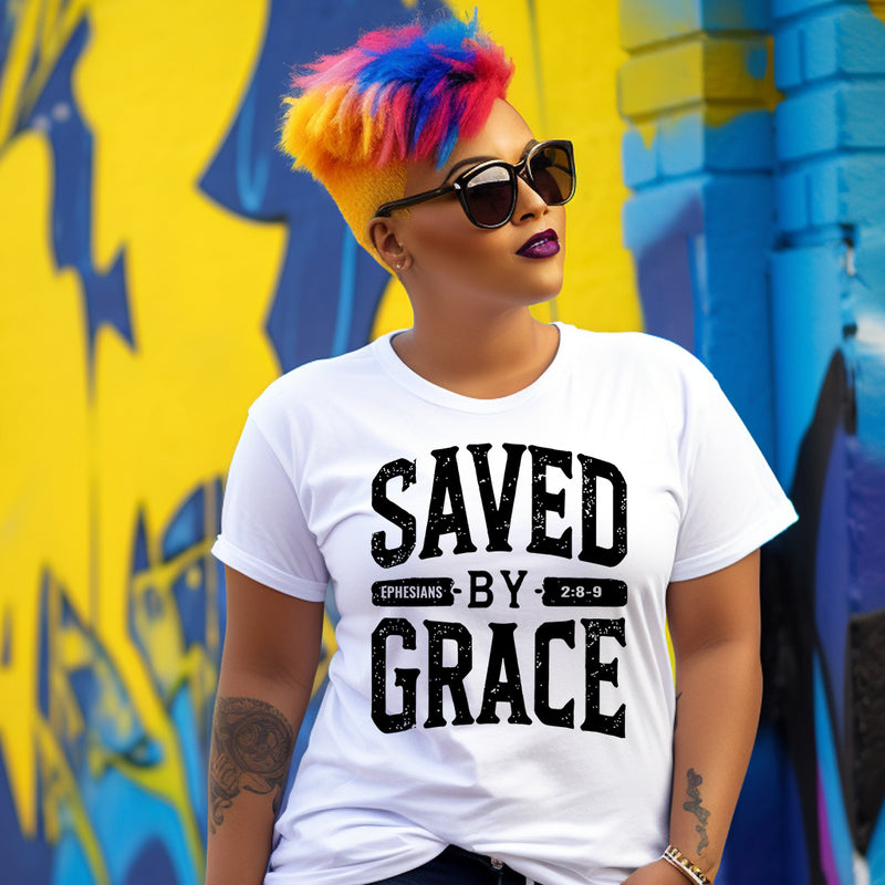 Saved by Grace Unisex t-shirt